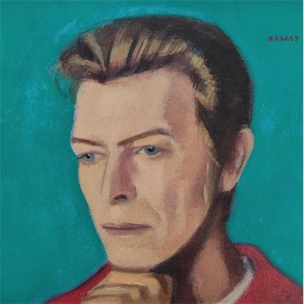 Peinture Bowie par Ramat Manuel | Tableau Figuratif Acrylique, Huile Portraits