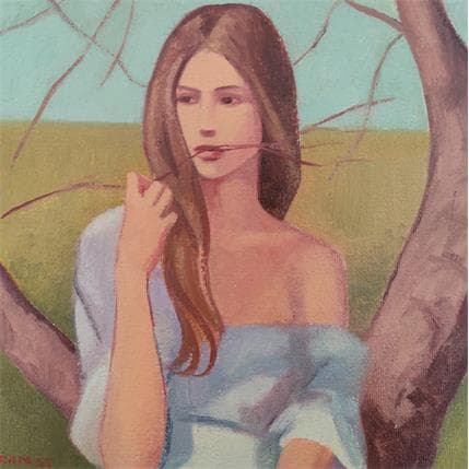 Peinture En el arbol par Ramat Manuel | Tableau Figuratif Acrylique, Huile Portraits