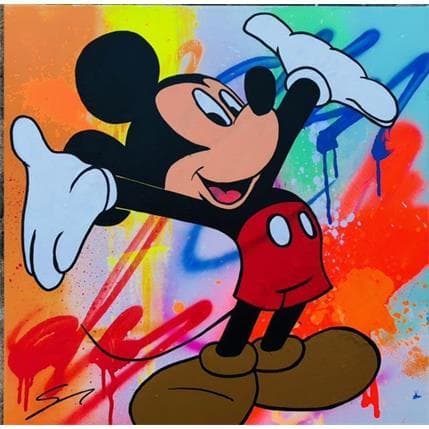 Peinture Mr MICKEY par Mestres Sergi | Tableau  Graffiti