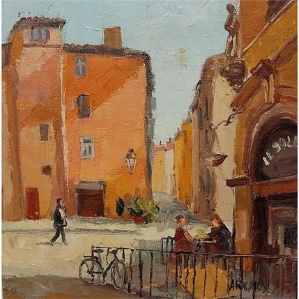 Peinture Place de la Trinité par Arkady | Tableau Figuratif Huile Urbain