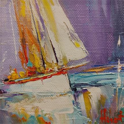 Peinture 2 en mer par Hébert Franck | Tableau Figuratif Huile Marine