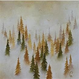 Pintura Orangé por Pressac Clémence | Pintura Figurative Oil Landscapes, Pop icons