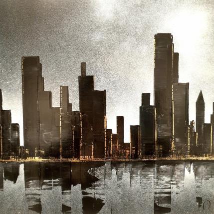 Pintura Symphony por Rey Julien | Pintura Figurative Acrylic, Cardboard Urban