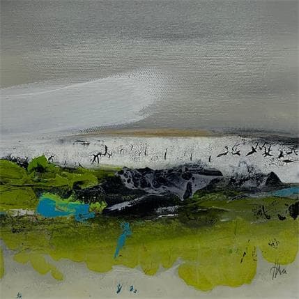 Peinture Brise terre 1 par Han | Tableau Abstrait Minimaliste