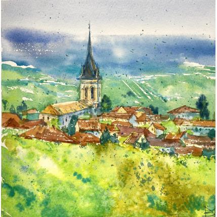 Peinture Beaujolais par Volynskih Mariya  | Tableau Figuratif Aquarelle Architecture, Nature, Paysages