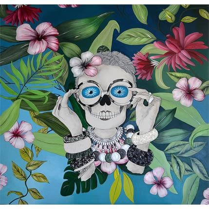 Painting Iris Apfel by Geiry | Painting Figurative Portrait