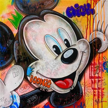Painting Mick by Molla Nathalie  | Painting Street art Acrylic, Graffiti Portrait