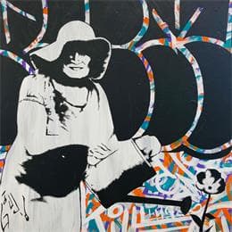 Pintura i'm satisfied of me por Di Vicino Gaudio Alessandro | Pintura Street art Acrylic, Graffiti Life style