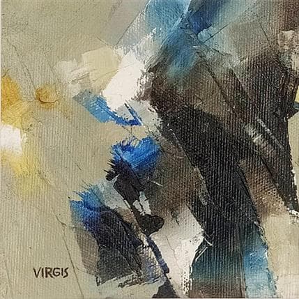 Peinture ALL NIGHT LONG par Virgis | Tableau Abstrait Huile Minimaliste