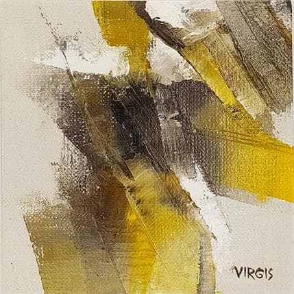 Peinture RAYS OF WARMTH par Virgis | Tableau Abstrait Huile Minimaliste