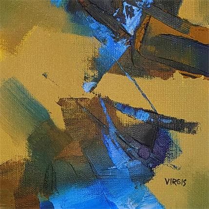 Peinture IN THE MIDDLE OF THE ROAD  par Virgis | Tableau Abstrait Huile Minimaliste