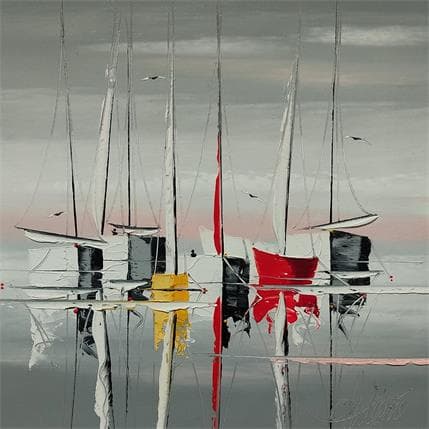 Peinture Désirs romantiques en mer par Fonteyne David | Tableau Figuratif Acrylique, Huile Marine