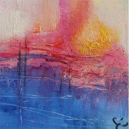 Peinture Little Venice par Teoli Chevieux Carine | Tableau Abstrait Acrylique