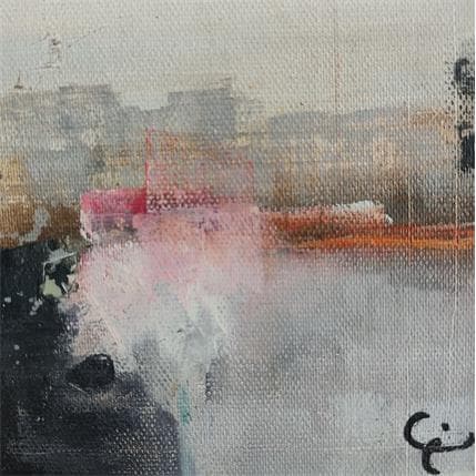 Peinture Souviens toi Paris par Teoli Chevieux Carine | Tableau Abstrait Acrylique, Huile