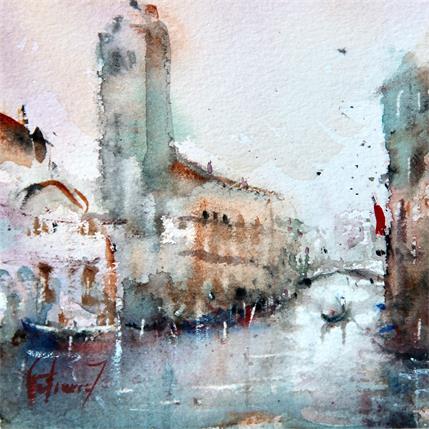 Peinture Venise par Gutierrez | Tableau Impressionnisme Aquarelle Paysages