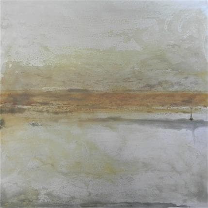 Peinture Etang de Thau matin d'hiver par Mahieu Bertrand | Tableau Art Singulier Métal Marine