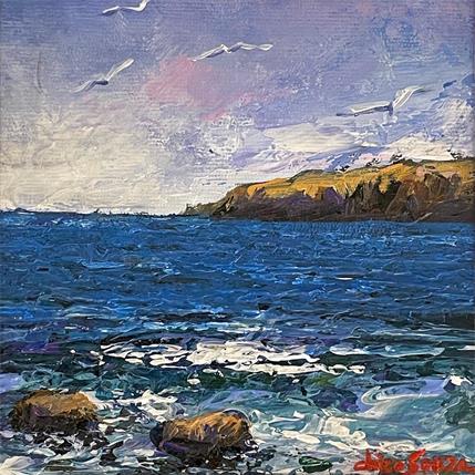 Peinture Lagoa azul par Chico Souza | Tableau  Huile