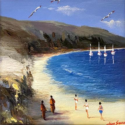 Peinture Caminhada par Chico Souza | Tableau  Huile