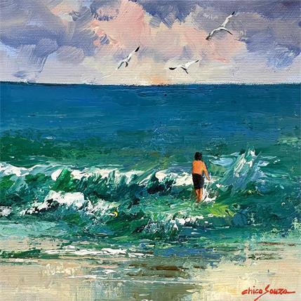 Peinture Solitario par Chico Souza | Tableau  Huile