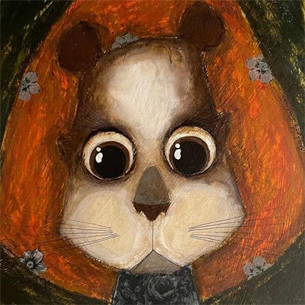 Peinture Le lion fleuri par Penaud Raphaëlle | Tableau  Acrylique