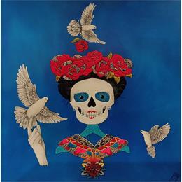 Painting Libertad Carinos by Geiry | Painting Subject matter Wood Portrait