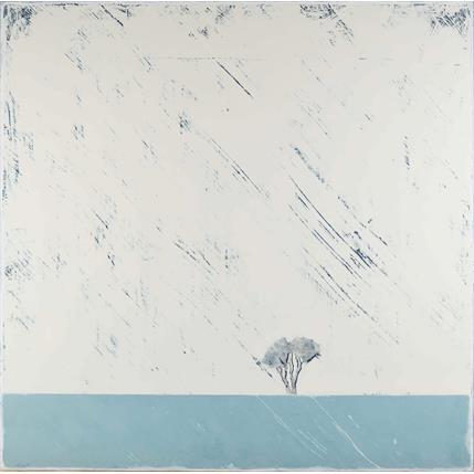 Peinture Sur le bleu d'un sol #331 par ChristophL | Tableau Art Singulier Acrylique, bois Portraits