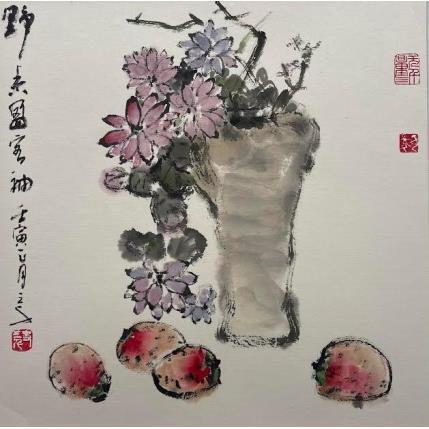 Peinture Purple temptation par Sanqian | Tableau Figuratif Natures mortes