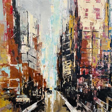 Peinture Chicago par Dessein Pierre | Tableau Abstrait Huile