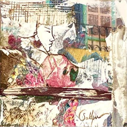 Peinture Non quai thao par Sablyne | Tableau Art Singulier Acrylique Portraits