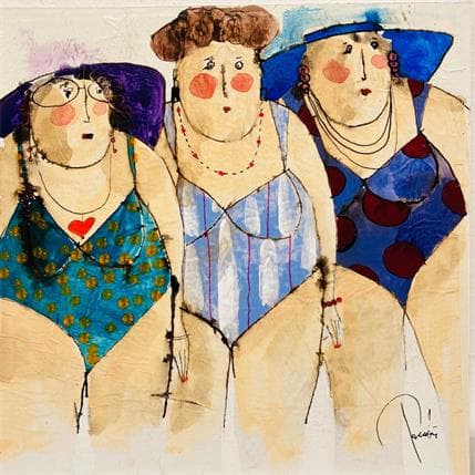 Peinture Marie Lucette Antoinette par Colombo Cécile | Tableau  Acrylique, Pastel