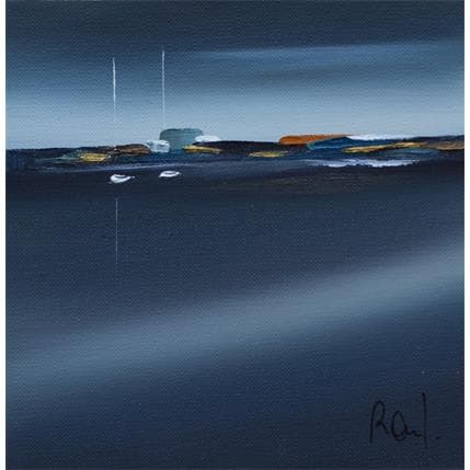 Pintura Symphonie marine 37 por Roussel Marie-Ange et Fanny | Pintura Figurative Oil Landscapes, Marine