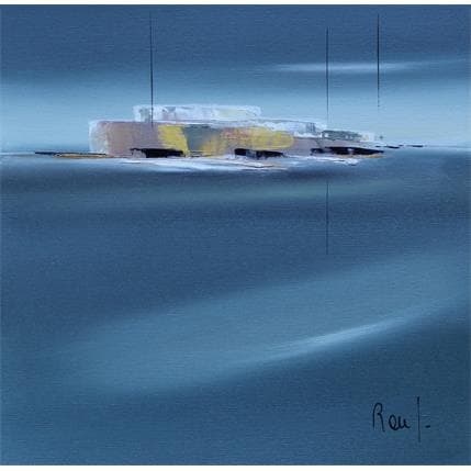 Gemälde Symphonie marine 37 von Roussel Marie-Ange et Fanny | Gemälde Figurativ Öl Landschaften, Marine