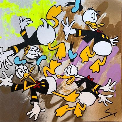 Peinture crazy donald par Mestres Sergi | Tableau Pop-art Acrylique, Carton, Graffiti Icones Pop
