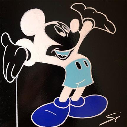 Peinture mickey in xray par Mestres Sergi | Tableau Pop-art Acrylique, Carton, Graffiti Icones Pop