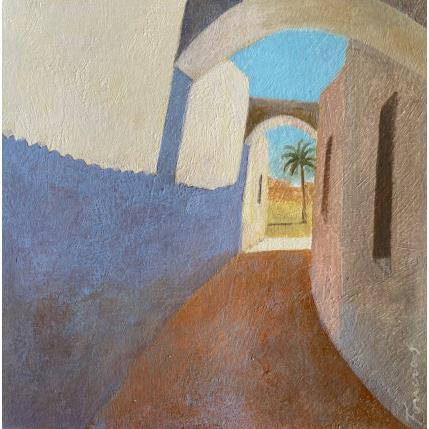 Peinture Le bout du village par Foucras François | Tableau Figuratif Acrylique Urbain