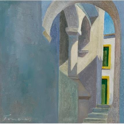 Pintura Un village à midi por Foucras François | Pintura Figurative Acrylic Landscapes