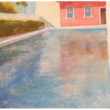 Peinture Reflexion par Foucras François | Tableau Figuratif Acrylique Scènes de vie, Urbain