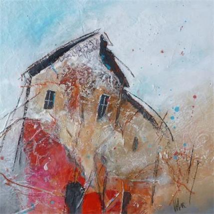 Peinture PETIT CHEZ MOI 2 par Han | Tableau Art Singulier Paysages