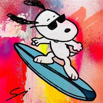 Peinture surfin´USA par Mestres Sergi | Tableau Pop-art Acrylique, Carton, Graffiti Icones Pop