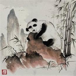 Pintura Sans titre por De Giorgi Mauro | Pintura Figurative Animals, Landscapes, Pop icons