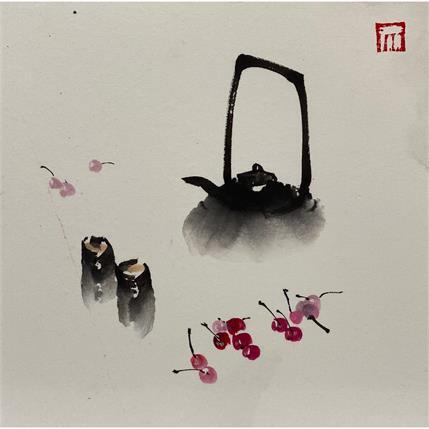 Peinture Sans titre  par De Giorgi Mauro | Tableau Art naïf Minimaliste, Noir & blanc, Scènes de vie