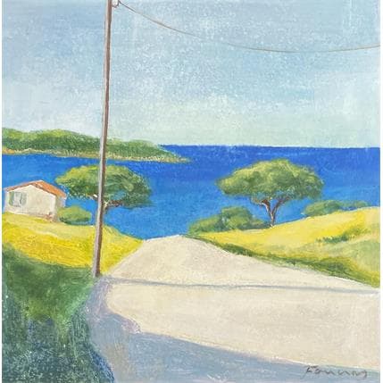 Peinture Poussés vers l'azur par Foucras François | Tableau Figuratif Acrylique Paysages