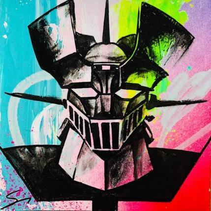 Peinture mazinger z par Mestres Sergi | Tableau Pop-art Carton, Graffiti Icones Pop, Urbain