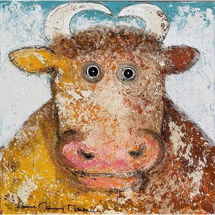 Peinture Le taureau par Maury Hervé | Tableau Figuratif animaux, Portraits