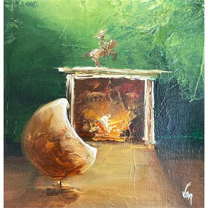 Peinture Winter par Vinnie | Tableau Figuratif Huile Scènes de vie