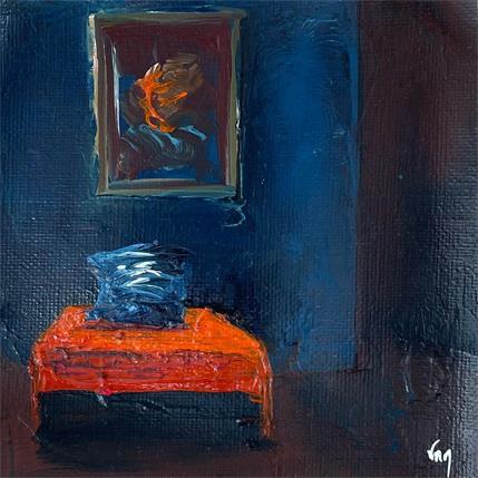 Peinture Cosy par Vinnie | Tableau Figuratif Huile Scènes de vie