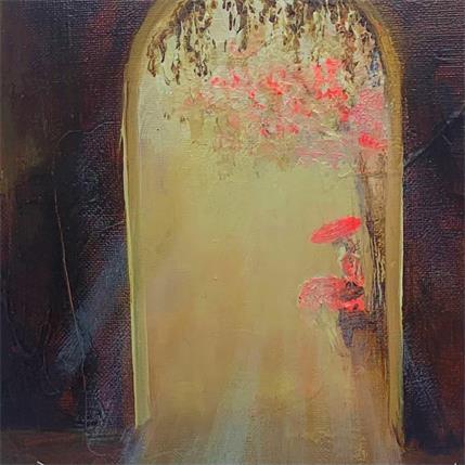 Peinture Elle prend la pose par Vinnie | Tableau Figuratif Huile Scènes de vie