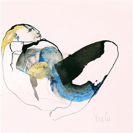 Peinture Bercements -3 par YO&CO | Tableau Abstrait Encre Nu