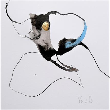 Peinture Révérence -14 par YO&CO | Tableau Abstrait Encre Nu