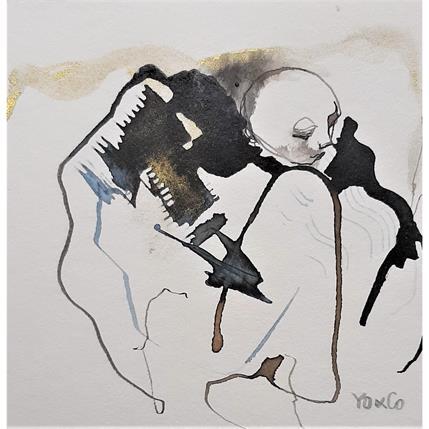 Peinture Soupir - 21 par YO&CO | Tableau Abstrait Encre Nu